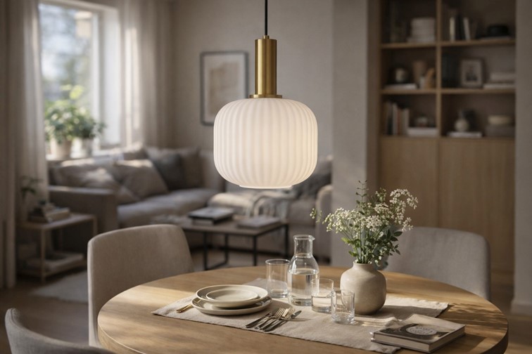 Lampa Wisząca FABIO K-5871 Czarny/Złoty/Biały