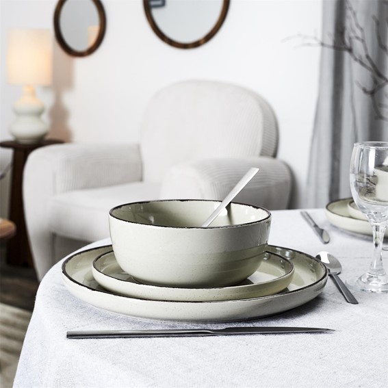 Zestaw Obiadowy na 4 Osoby TEMP Beżowy