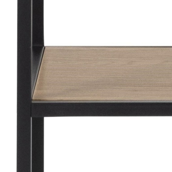 Regał Seaford XIV 35x135x185 Dąb/Czarny