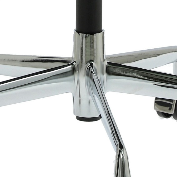 Fotel Biurowy CH1191T Czarna Skóra/Chrom