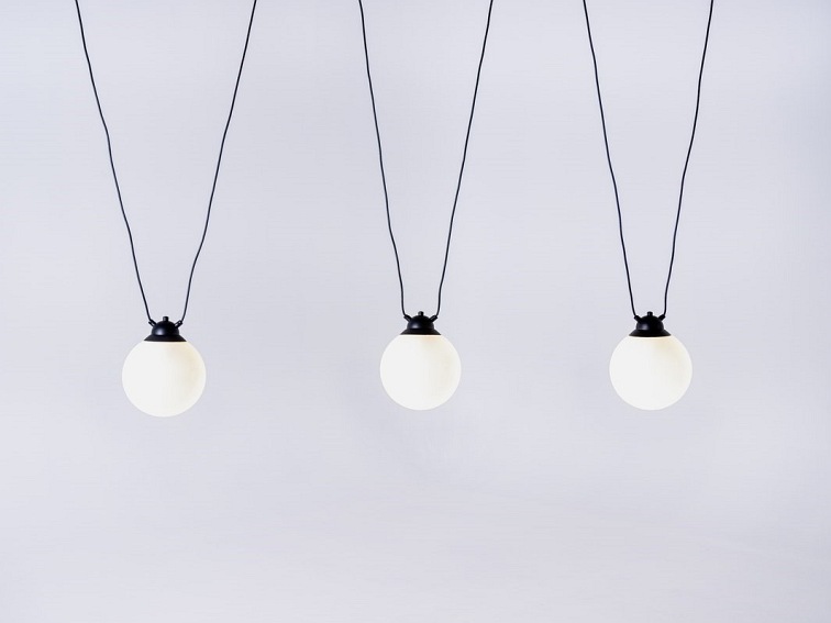 Lampa Wisząca GLASS 3 Czarny