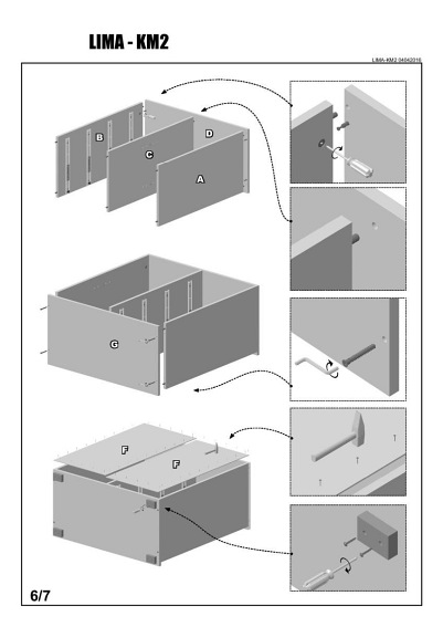 Komoda LIMA KM-2 Biały