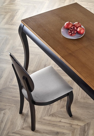 Stół Rozkładany WINDSOR (160x240)x90 Dąb/Czarny