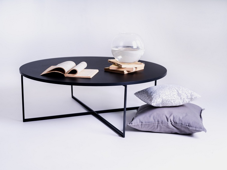 Stół Kawowy NIKO fi100 Czarny