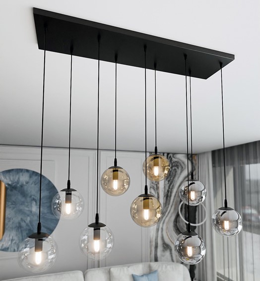 Lampa Wisząca COSMO 9 MIX Czarny