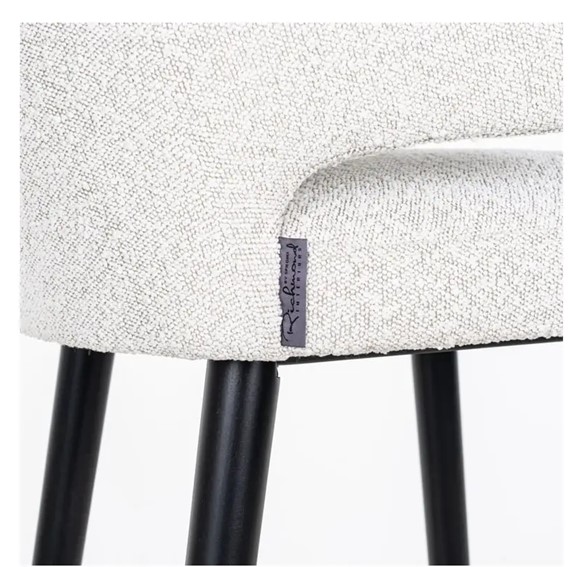 Krzesło Barowe INDIGO BOUCLE 78 Biały