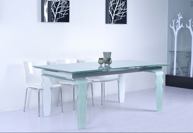 Stół VENDOME OPTI WHITE (200-300)x100 Biały