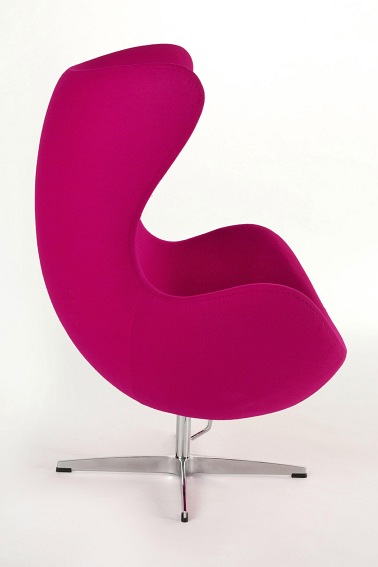 Fotel z Podnóżkiem Jajo 66x78x106 Amarantowy Premium Kaszmir 39