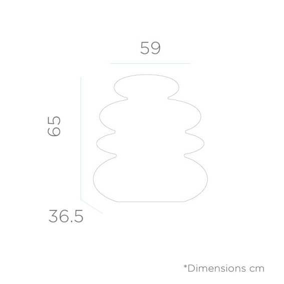 Lampa ogrodowa BALANS B biała LED zasil. akumulator