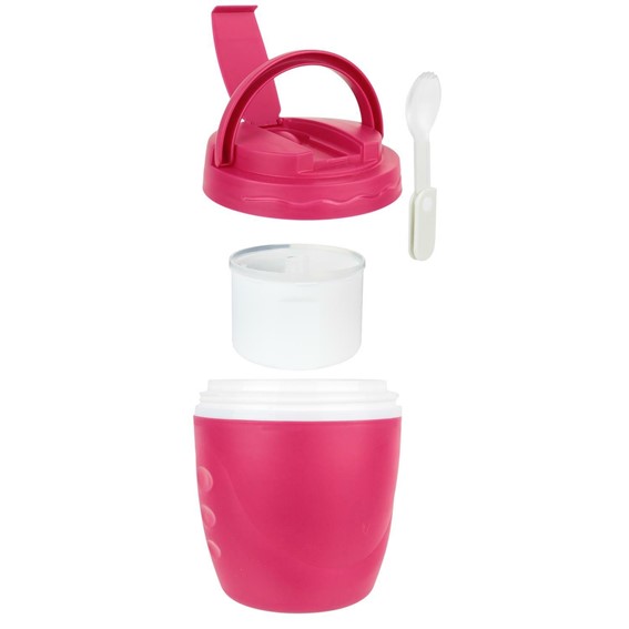 Lunchbox TRAVEL Okrągły Czerwony