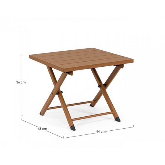 Stolik Ogrodowy TAYLOR 44x43 Brązowy