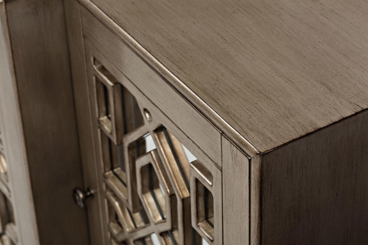 Komoda Lustrzana AV1550-70 4D Avola 45x178x86 Złoty