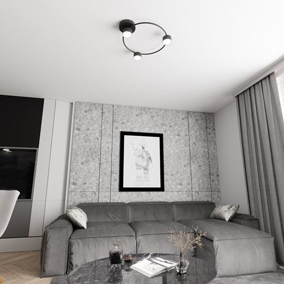 Lampa Sufitowa LUCIO 3 Czarny