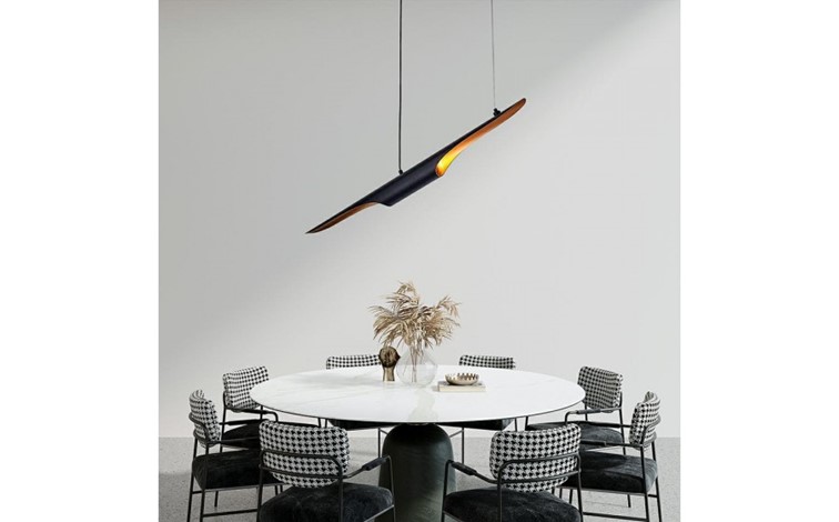 Lampa Wisząca CONTEO Czarny/Złoty