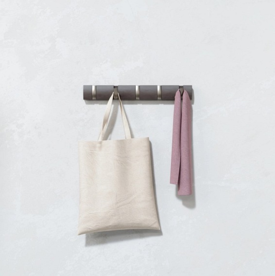 UMBRA wieszak na ubrania FLIP 5 drewno niklowane