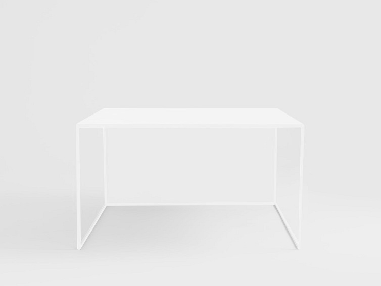 Stół Kawowy 2 Wall Metal 80x80 Biały