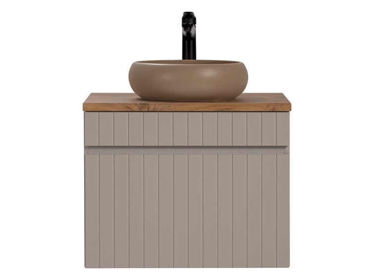 Zestaw ICC B WIKI-MC 60cm (Szafka + Blat+ Umywalka) Kaszmirowy