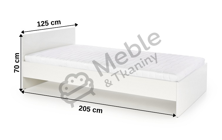 Łóżko LIMA 120x200cm Biały