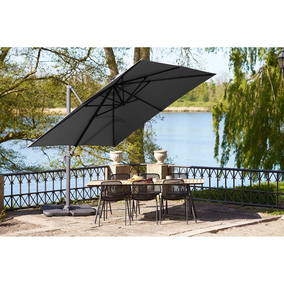 Parasol Ogrodowy BAZA 295cm Czarny