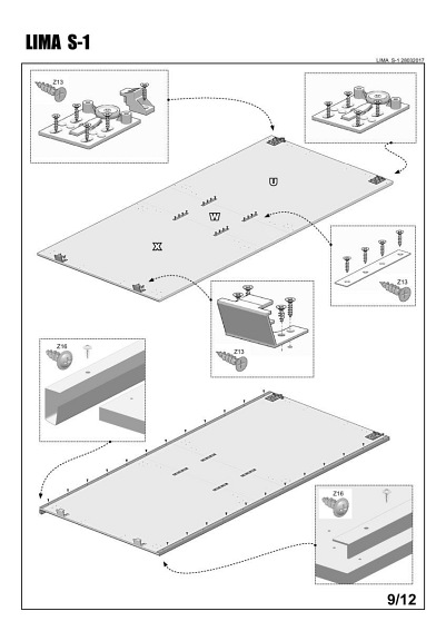 Szafa LIMA S1 Dąb Sonoma/Biały