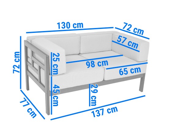Zestaw Ogrodowy EDEN 4-Osobowy Brązowy/Beżowy