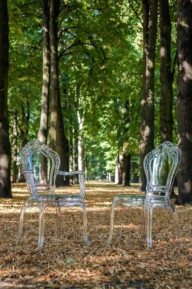 Krzesło KING ARM Transparentny/Poliwęglan