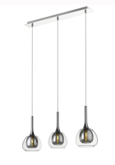 Lampa Wisząca ASTON 3L Chromowany