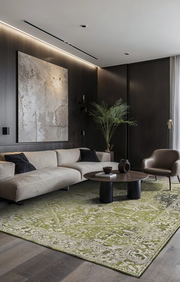 Dywan TABRIZ OLIVE WOOD 9645 170x240 cm Zielony