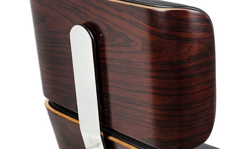 Fotel biurowy LOUNGE BUSINESS Czarny Skóra Naturalna Sklejka Rózana