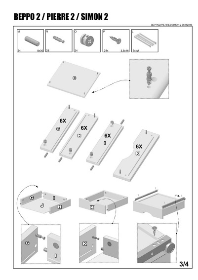 SIMON 2 kontenerek biały