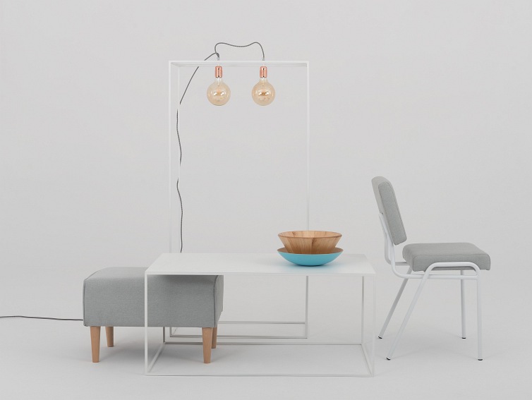 Stół Kawowy Tensio Metal 100x60 Biały