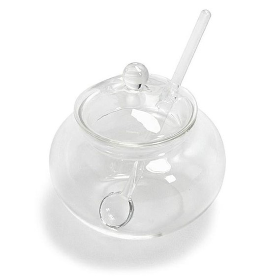 Mini Cukiernica z Łyżeczką SHP JAR Transparentny