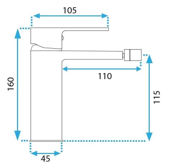 Bateria Bidetowa ARGUS Złota