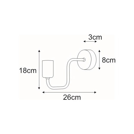 Kinkiet SKADI K-3893 Czarny
