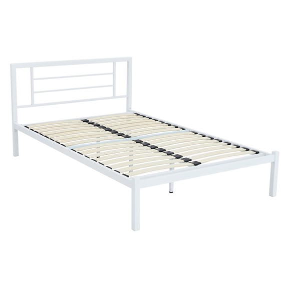 Łóżko Metalowe LM2-FX 120x200 Biały