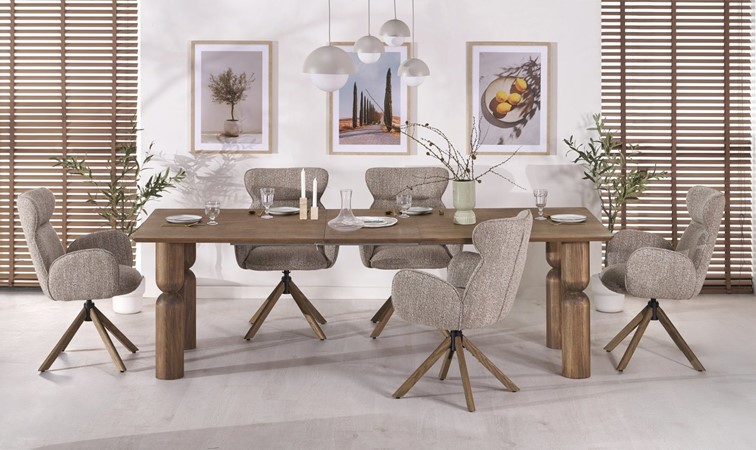 Stół Rozkładany MELTON (200-300)x101 cm Jasny Orzech