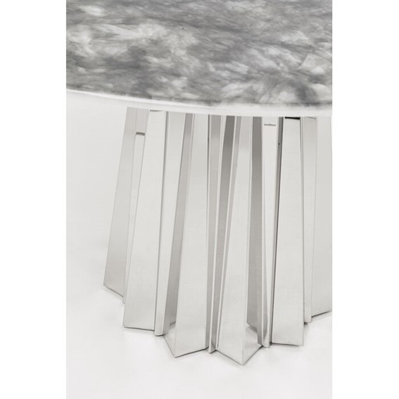 Stolik AMORA STONE Fi120cm Szary