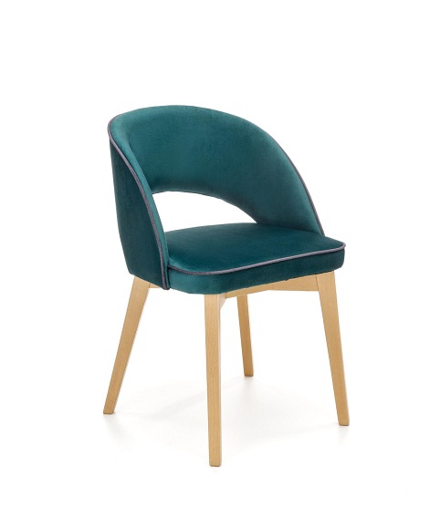 Krzesło Marino 57x51x78 Ciemny Zielony/Dąb Miodowy