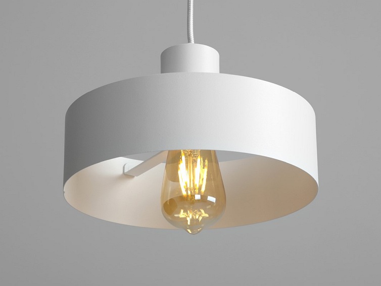 Lampa Wisząca Fay 1 M 25x15x90 Biały