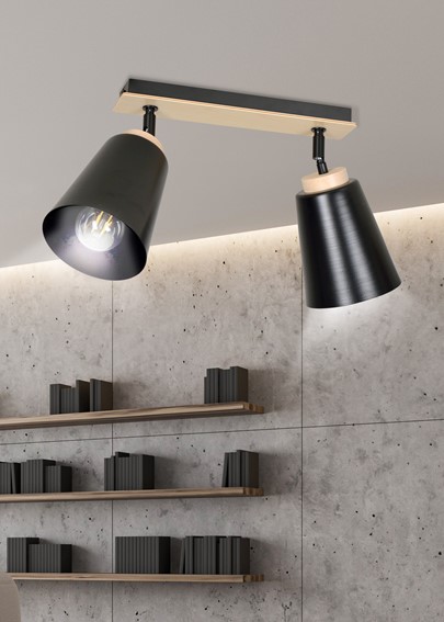 Lampa Sufitowa ATLAS 2 Czarny