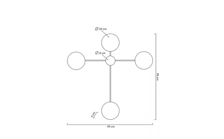 Lampa Ścienna SHADOW 4 Czarny