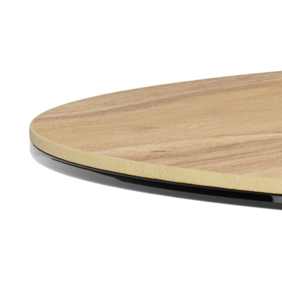 Stolik Kawowy HEAVEN fi82 Dąb Naturalny/Beżowy