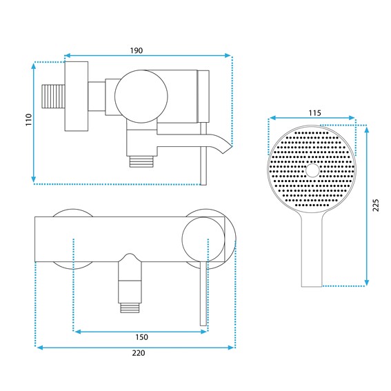 Bateria Wannowa CLIF Czarny