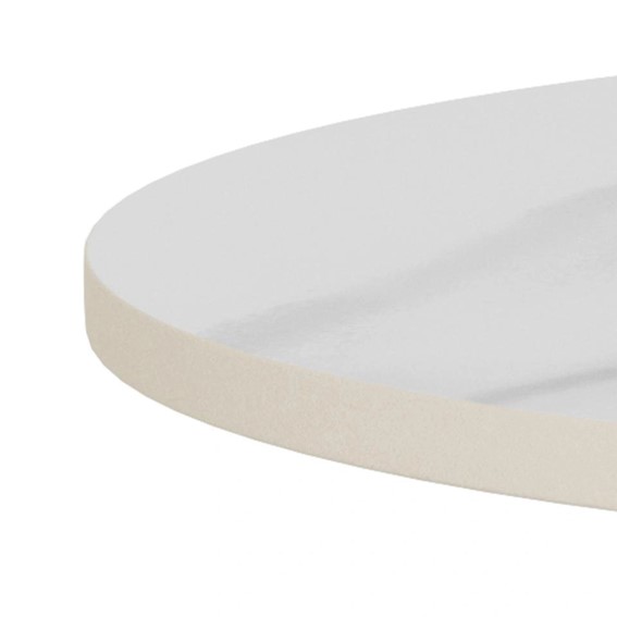 Stolik SANTORINI fi45 Biały/Czarny