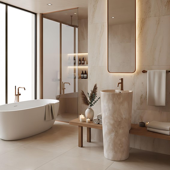 Umywalka Wolnostojąca BLANKA SAVANA Beżowy