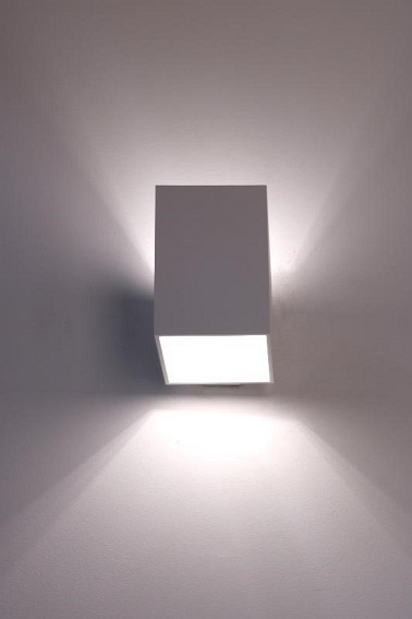 Kinkiet Rubik długi biały