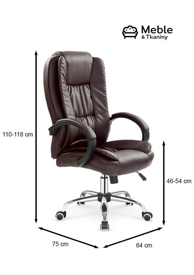 Fotel Gabinetowy RELAX Ciemny Brąz