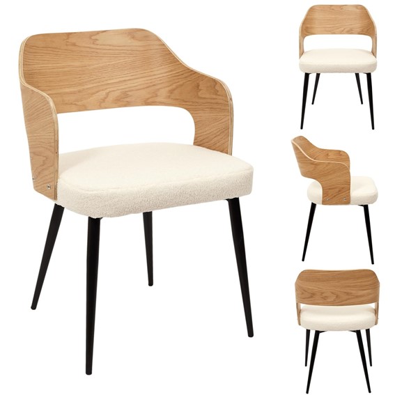 Krzesło ROKI Beżowe Bouncle