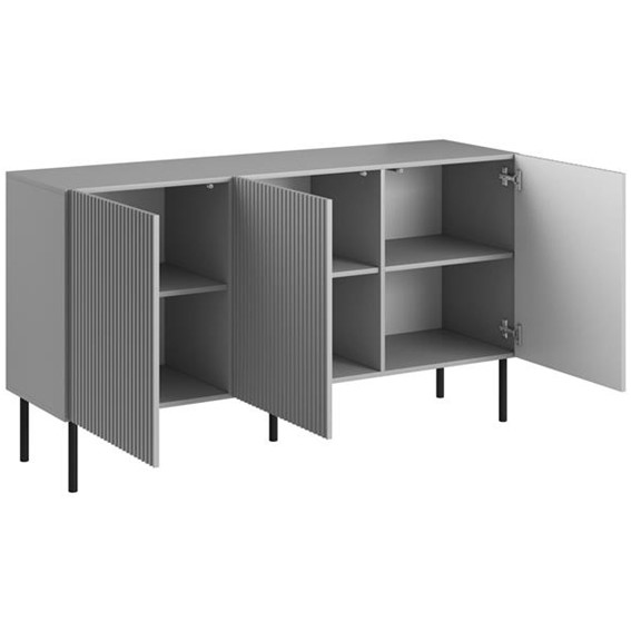 Komoda ASENSIO KM1 Czarny/Jasny Popiel