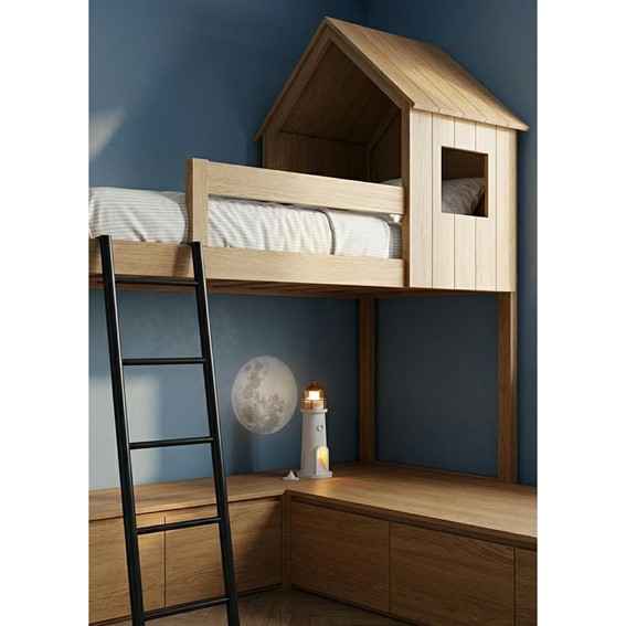 Lampa Nocna z Projektorem Księżyc SHP LIGHTHOUSE Biały/Złoty